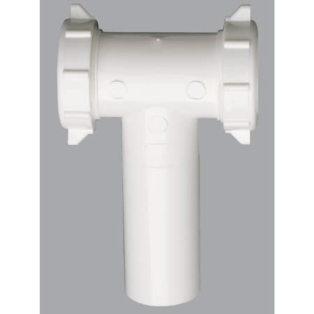 All-Source 1-1/2 In. Plastic Slip Joint Center Outlet Tee and Tailpiece 494895